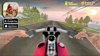 Motorcycle Long Road Trip Game gameplay walkthrough (Android)
