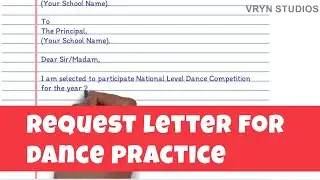Letter Writing | Request for Dance Practice During School Hours