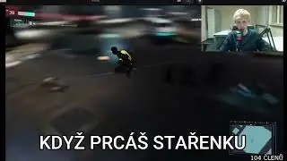 když Soky prcá stařenku