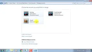 How to turn on guest account/Standard Account