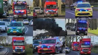 [GRIP1!] Zeer Grote Brand in Hellevoetsluis! - Vele hulpdiensten met spoed naar Uitslaande Brand!
