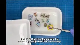 PSCS tutorials 002: How to remove SELF-ADHESIVE STAMPS from envelope?