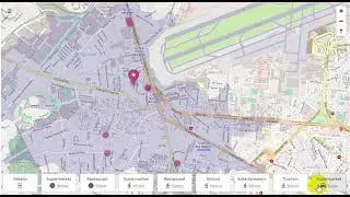 OSM query show interest reachable from the place
