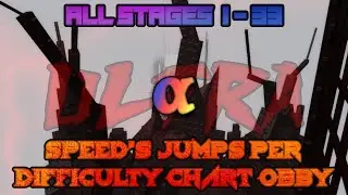 Speed's Jumps Per Difficulty Chart Obby: ultra.α [All Stages 1 - 33] (ROBLOX Obby)