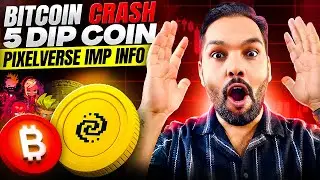 Bitcoin Crash ll 5 DIP Coin to Buy ll Pixelverse IMP Info