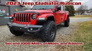 Jeep Gladiator Second Thousand Mile of Mods and Addons