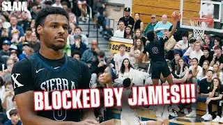 Bronny James HUGE BLOCK & Bryce James Crazy Fadeaway!! 🔥 They're LEVELING UP!!