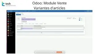 Odoo Module Vente Variantes d'articles