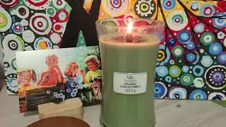 Свеча Woodwick. Эффект потрескивания дров