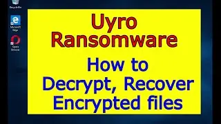 Uyro virus (ransomware). How to decrypt .Uyro files. Uyro File Recovery Guide.