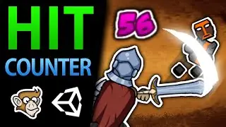 How to make a Hit Counter in Unity (Add POLISH to your GAME! Custom Font Texture Photoshop)