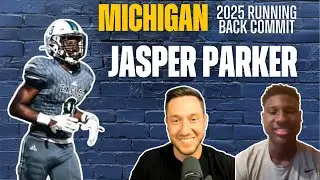 JASPER PARKER- 2025 Michigan Running Back Commit Sits Down with Michael Smeltzer on The Blue Wall