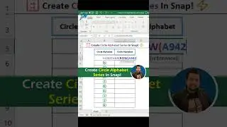 Level Up Your Excel Skills: Create a Circle Alphabet in SECONDS! 😮 Excel Tutoring 