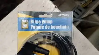 removing water from bilge below the normal bilge pump.