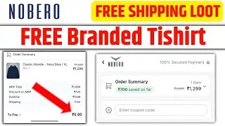 FREE BRANDED tishirt loot offer || free product|| 