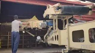 Wagon bag loading machine 