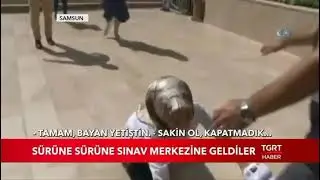 sınava yetişmeye çalışan showcu kız