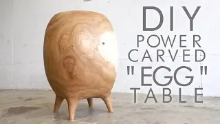 DIY Power-Carved Egg Table | Modern Builds | EP. 55 | ARBORTECH TURBOPLANE
