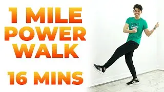 16 Min 1 MILE POWER Walk • 2000 Steps • Keoni Tamayo • Walking Workout #171