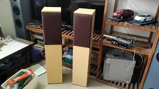 Aiwa Old Speakers Restoration Part 2 - Making Mid Tower Speakers