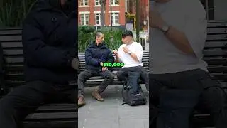 Giving homeless man $10,000 and a new iPhone 📱