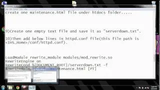 Configuring a temporary 'Site Down For Maintenance' page in IBM HTTP Server on windows