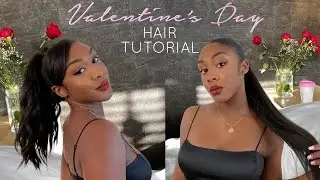Easy Valentine's Day Ponytail Tutorial | INH HAIR Review 2022