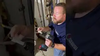 Installing an iFlo automated HVAC drain cleaner!
