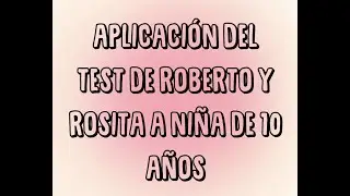 Test de Roberto y Rosita aplicación