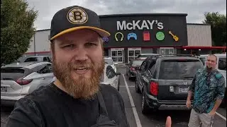 Thrifting at McKay’s on my Bachelor Trip!