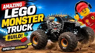 Amazing LEGO Monster Truck Build | Super Car Assembly | LEGO Monster Jam 42119 | Max-D