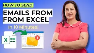 Master sending emails from Excel without coding or VBA in less than 10 minutes || Samina Ghori