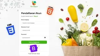 🥦 Build Register Page using Bootstrap 5 | Yur Sayur