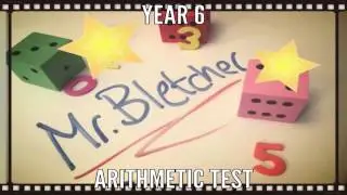YEAR 6 SATS Maths Arithmetic Practice Test. TEST YOURSELF!