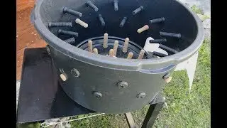 DIY feather plucking machine