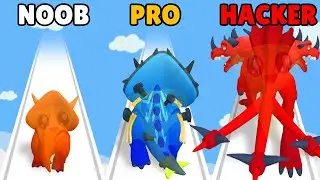 NOOB vs PRO vs HACKER in Dinosaur Rush!