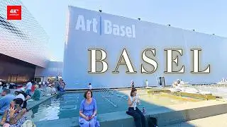 Art Basel 2026 🇨🇭 Basel Switzerland Summer Walking Tour | 4K 60fps