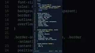 CSS Animated Border Button|CSS Animated Border Button Tutorial|HTML Tranig|HTML Project Tutorial|