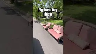 TRASHED FURNITURE ON THE CURB ALERT!!! #trashfinds #dumpsterdiving #shorts #wow #trashfinds #diy