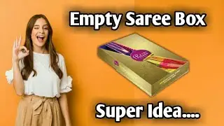 5 SUPER CRAFT AND DIY IDEAS FROM OLD WASTE SAREE BOX / BEST OUT OF WASTE / REUSE SAREE BOX
