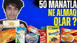 BAKIDA 50 MANATLA MARKETDƏN NƏ ALMAQ OLAR ?! EVƏ NƏLƏR ALDIM 😂
