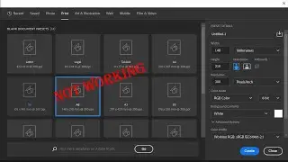 How to fix New Document Option Not Working Photoshop [ Photoshop 2022 ] Photoshop Tutorials 2022