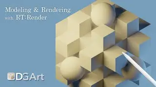 Modeling & Rendering with RT:Render  - DGArt Guide : iPad Polygon Modeling & Rendering App