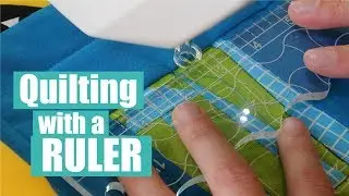 Machine quilting with rulers - Clarity ruler foot review
