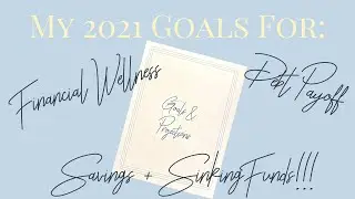 My 2021 Goals for Financial Wellness!! || Setting Debt Payoff Goals || 2021 Sinking Funds Goals 💰