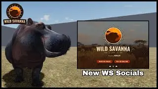 Roblox Wild Savanna - New Discord, Website + Recode Hippo emotes sneak peek
