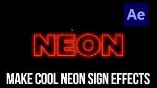 How to make neon sign effects in after effects without any plugin