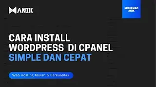 CARA INSTALL WORDPRESS DI CPANEL HOSTING SIMPLE DAN CEPAT