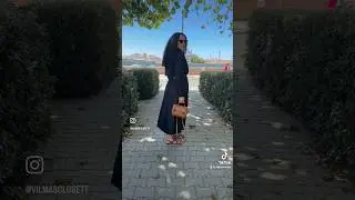 The navy dress