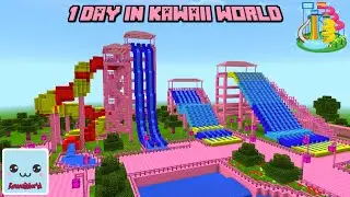 1 DAY IN KAWAII WORLD - Go to Water Park